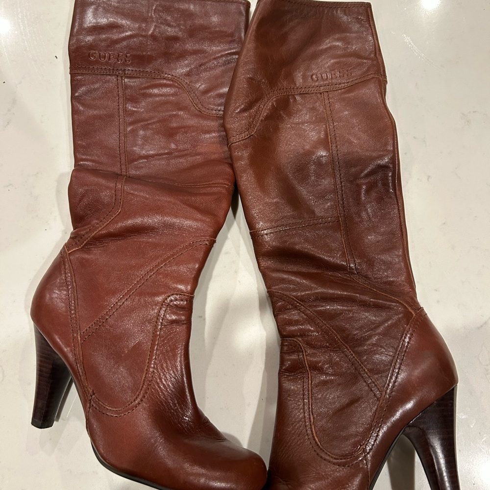 Guess Rich Brown high Boots - Picture 2 of 9